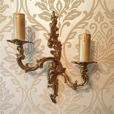 78 results wall decor type. Gold candelabra sconces wall lights scrolls ornate pair ...
