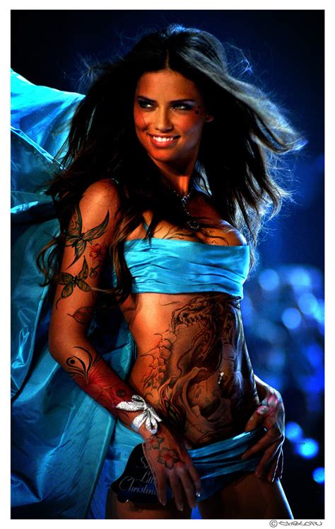 Maybe it would be a concern for photoshoots or the catwalk, but then again, tattoos are simply an expression of who you are and what you believe in. Adriana Lima Tattoos