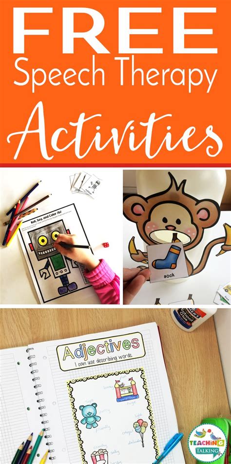 Games, puzzles, and other fun activities to help kids practice letters, numbers, and more! Free Speech Therapy Activities - Teaching Talking | Speech ...