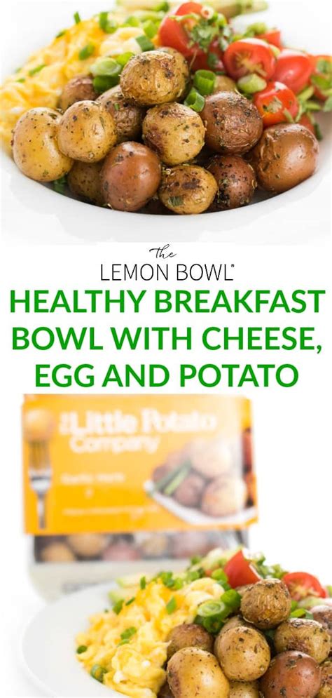 Healthy Breakfast Bowl with Cheese Egg and Potato - The ...