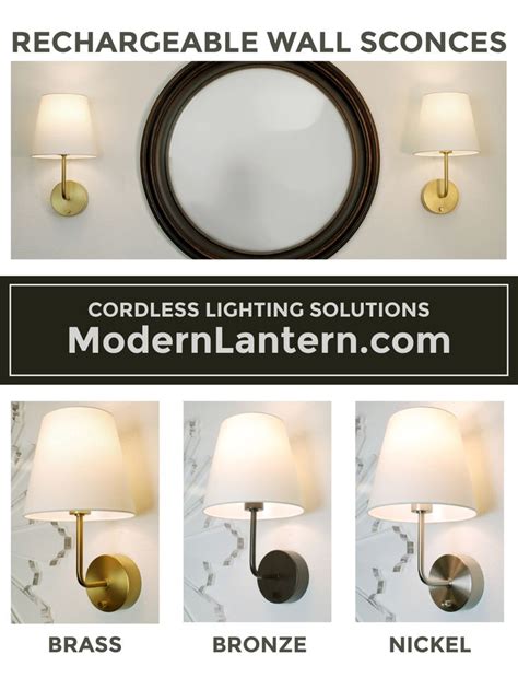 Visit your local at home store shop the biggest selection of decorative wall sconces for every room in your home at the best prices. Cordless Wall Sconce by Modern Lantern | Battery operated ...