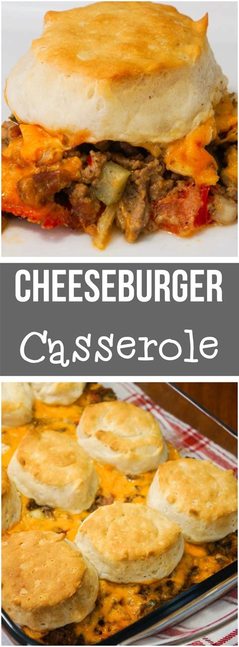 I also added a can of drained & rinsed black beans. This Cheeseburger Casserole is a great easy dinner recipe ...