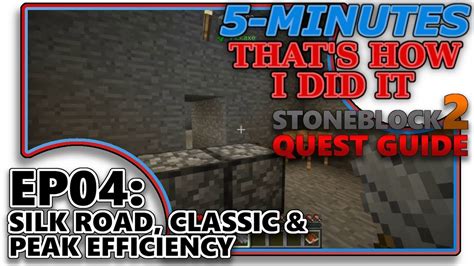 Like the first stoneblock you start in world of stone, now with new modified mining and end dimension! STONEBLOCK 2 5-MIN - THIDI - EP04 SILK ROAD, CLASSIC ...