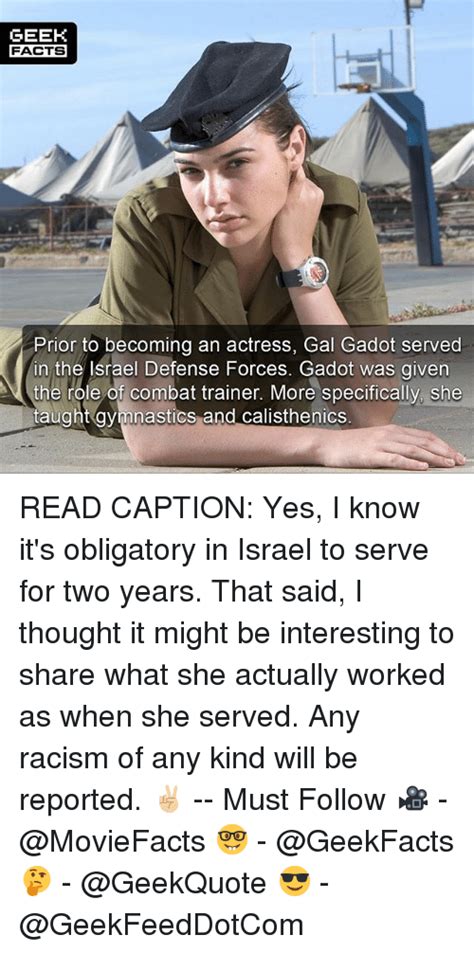 She gave a preview of the upcoming wonder woman movie from the dc comics universe by announcing the new trailer on her twitter. GEEK FACTS Prior to Becoming an Actress Gal Gadot Served ...