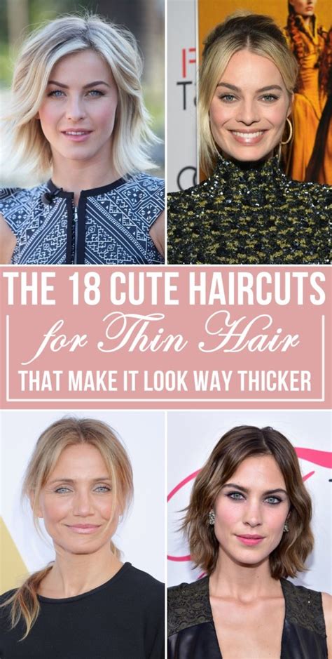 Thinning hair, whatever the cause, can be frustrating. The 18 Cute Haircuts for Thin Hair That Make It Look Way ...