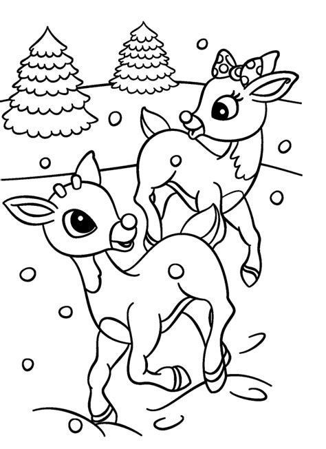 Free printable reindeer coloring pages for kids. Rudolph Reindeer Coloring Pages Christmas | Desenhos para ...
