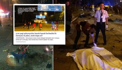 Mohd sham berkata, siasatan awal mendapati semua kenderaan berkenaan bergerak dari johor ke kuala lumpur. Kemalangan Ngeri: Sekumpulan Remaja Berbasikal Dirempuh Di ...