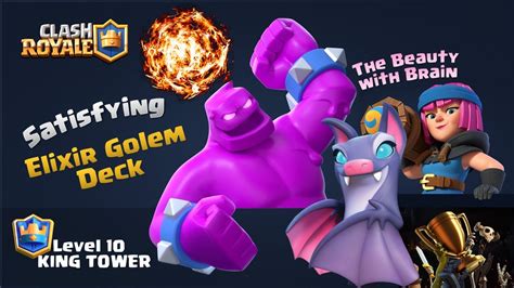 There are some good decks in the game,you could try out. Elixir Golem Deck (Clash Royale) - YouTube
