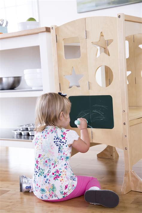 Features chalkboard and white board for messages. Promoting a Sense of Security in your Toddler | Kitchen ...