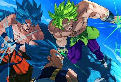 Ssjblue kaioken x 20 goku. Goku & Vegeta vs Broly Fondo de pantalla HD | Fondo de ...