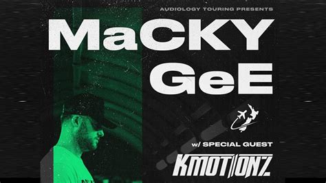 The incredible macky gee will headline our first friday in july! George Presents Macky Gee across NZ