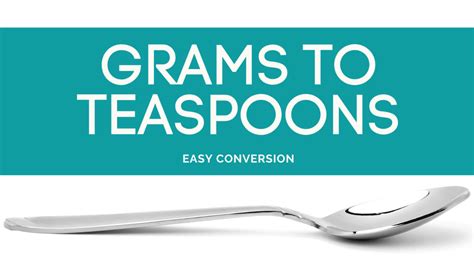 All carbohydrates are converted to glucose (the most basic sugar, and virtually the definition of carbohydrate) by our digestive systems. 16 Grams to Teaspoons - Easy Conversion Plus Calculator