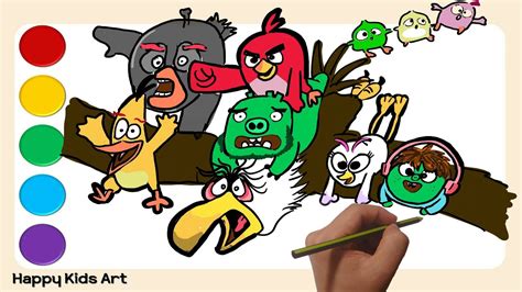 Another set of treats for you. Drawing Coloring~ The Angry Birds Movie 2 : Eagle Island ...