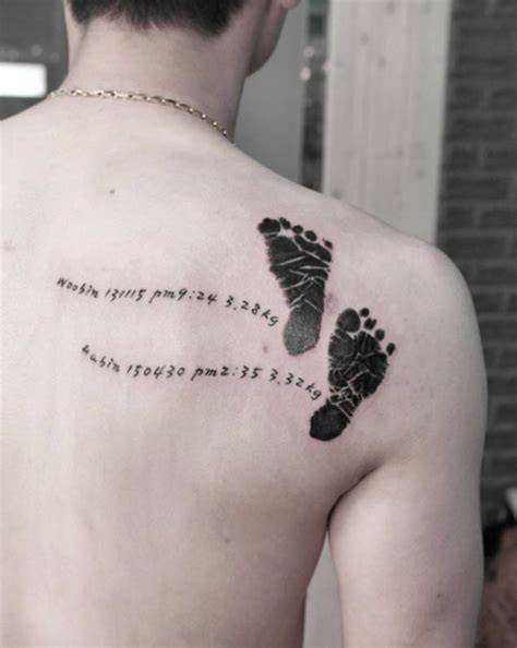 Cute baby footprints tattoo embedded on skin, each a unique piece of art. Baby Footprint Tattoos Designs, Ideas and Meaning | Tattoos For You
