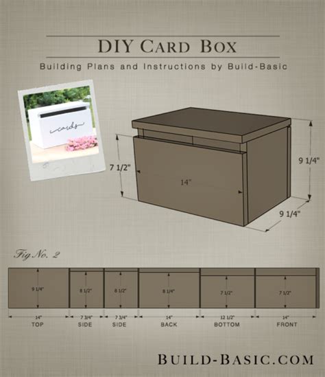 Narrowing down your wedding card holder is another fun way to bring your wedding style to life. Build a DIY Card Box ‹ Build Basic