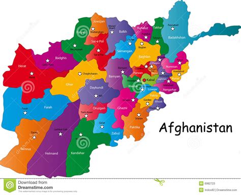 I.la question foncière entre droit et histoire. Carte De L'Afghanistan De Vecteur Illustration de Vecteur ...