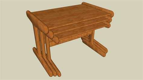 Help future customers by talking. Teak Nesting Tables | 3D Warehouse