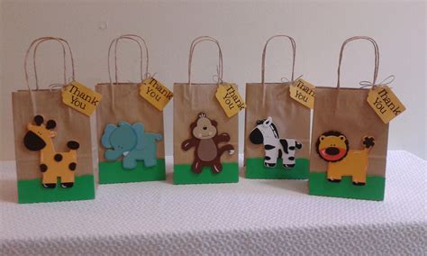 Baby shower goodie bags party favor bags baby shower favors baby shower games baby shower parties baby boy shower baby shower decorations goody bags baby showers. Safari animal favor bags, Zoo animal favor bags, childrens ...