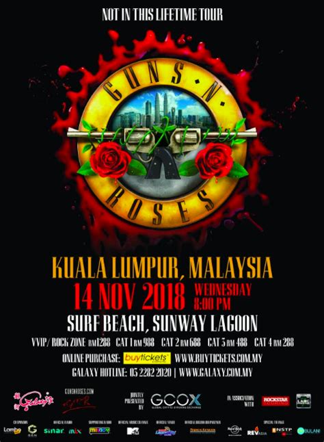 The band was founded by w. Guns N' Roses In KL: VVIP Tickets Have Sold Out But You ...