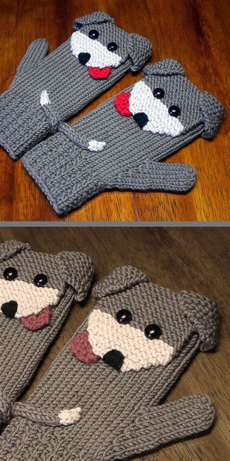 Is there a knitting pattern for a dog? Knitting Pattern for Puppy Dog Mittens - Knitting Pattern ...