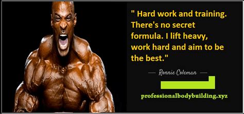 Read & share ronnie coleman quotes pictures with friends. Ronnie Coleman Quote - Hard Work and Training... | Ronnie coleman quotes, Ronnie coleman, Hard ...