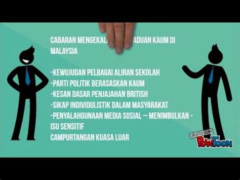 Oleh sebab itu, setiap rakyat malaysia perlu sedar akan kepentingan perpaduan kaum kerana aspek perpaduan ini memberi impak yang besar kepada seluruh rakyat malaysia. PERPADUAN KAUM DI MALAYSIA - YouTube