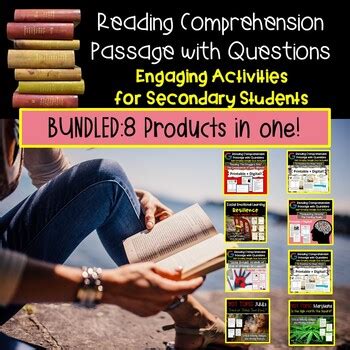 Inference questions ask about the meaning of a line, paragraph, or even an entire passage. Reading Comprehension Passage with Questions Bundle | Comprehension passage, Reading ...