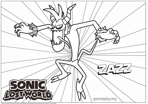 Zazz quickly started showing up in other games, while the other zeti have been. Sonic Lost World Coloring Pages Sketch Coloring Page