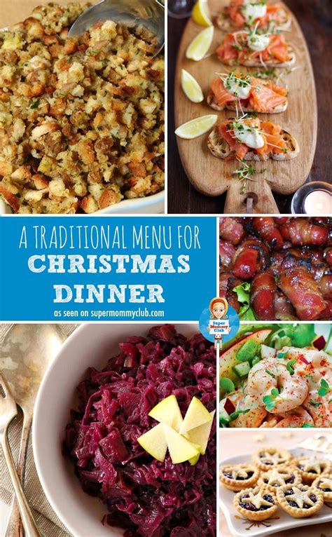 The centrepiece is traditionally a roast turkey, stuffed and served with cranberry sauce (or gravy, or bread sauce) and trimmings. How to Cook a Traditional Christmas Dinner Menu You'll ...