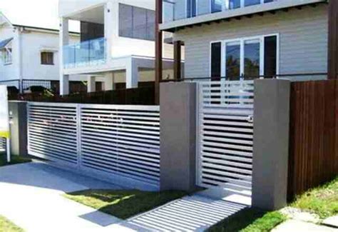 Pagar besi horizontal nuansa putih. 20+ Desain Pagar Besi Hollow Minimalis Terbaik 2020 | Gambar Pagar Rumah Minimalis