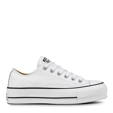 The brand made sure that its products are available here, including the one star, chuck taylor, and jack purcell; Chuck Taylor All Star Platform Leather - CONVERSE