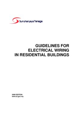 Further information on options is available in the rewiring tips article. Guidelines For Electrical Wiring In Residential Buildings Pdf - Fill Online, Printable, Fillable ...