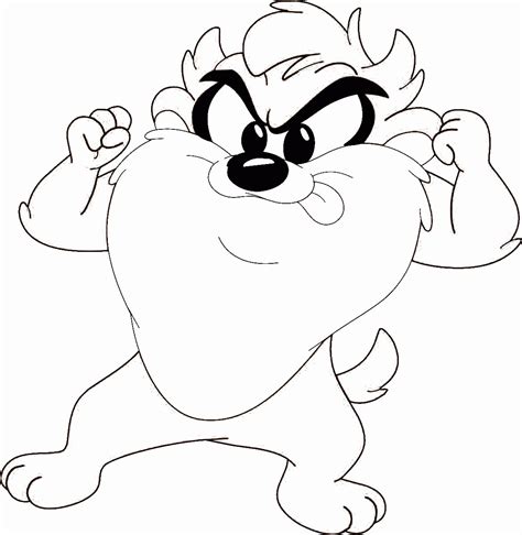 275 x 310 file type: Baby Taz Coloring Page - Coloring Home