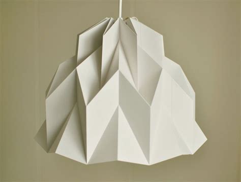 Will be that will remarkable???. RUFFLE: Origami Paper Lamp Shade - Grey / FiberStore by ...