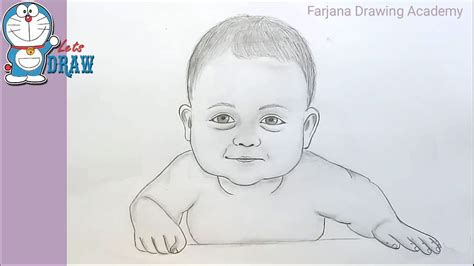 Make sure you draw lightly so it's more of a sketch than the final project. How to draw baby face for Beginners/ EASY WAY TO DRAW A ...