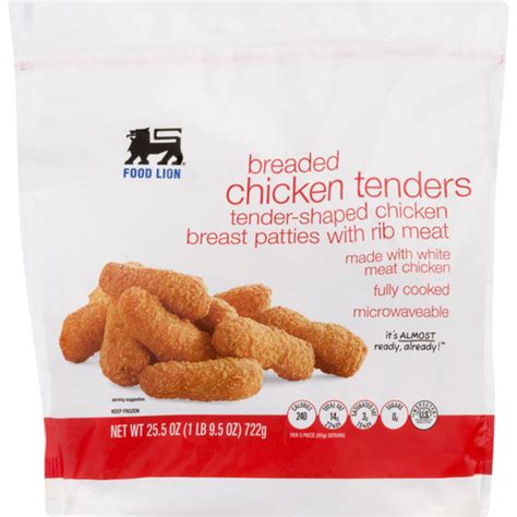 I find everything i am looking for i wish they had a better delicatessen with fresh deli salads like they used to in their higher end stores. Food Lion Breaded Chicken Tenders (25.5 oz) from Food Lion ...