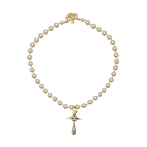 Necklaces from vivienne westwood reveal the label's nonconformist spirit elevated with a lavish aesthetic. Vivienne Westwood Womens Gold/Pearl One Row Pearl Drop ...