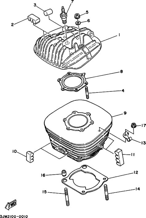 Page 26 exploded diagram tci magneto starter motor engine starter switch gear1 rotor crankcase cover1 engine stop switch coil assembly crankcase cover2 needle bearing lead wire. Yamaha YFS200 YFS200R BLASTER (5VM2, 2003) 020 B 2003 CYLINDER supplied next day (UK only) by ...