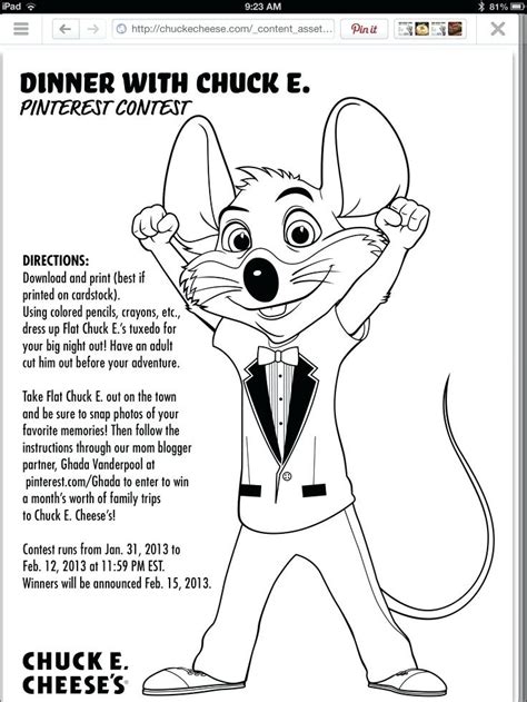 10,000+ learning activities, games, books, songs, art, and much more! Chuck E Cheese Coloring Page at GetDrawings | Free download