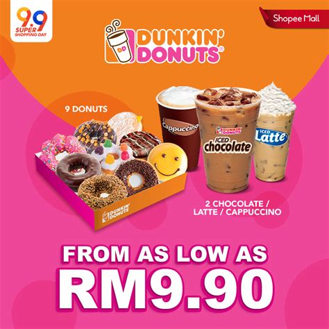 Treat that special someone to dunkin' with coffee and a donut, because some things just go better together. Dunkin' Donuts di Shopee