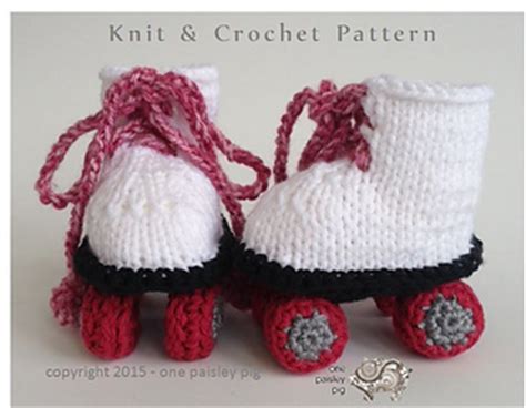 Baby booties are so cute because they are tiny, which also makes them a pretty fast project, even though there are two of them. Ravelry: Roller Skate Baby Booties pattern by Paisley