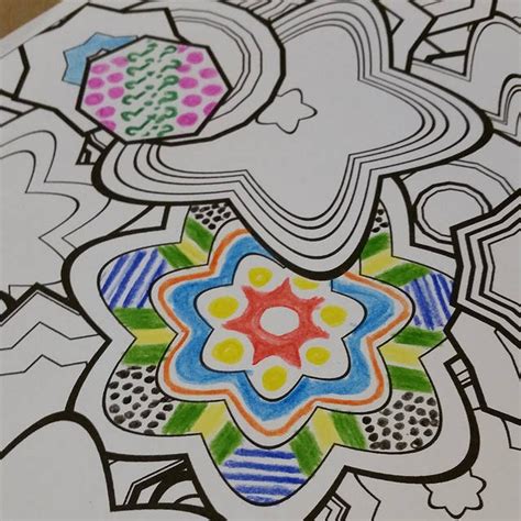 So, i was able to find blank pictures for some coloring. Downloadable Adult Coloring Page: Generative Squares. Math ...