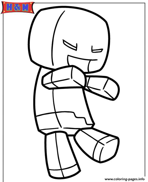 Become a epic minecraft artist with the new easy to use colouring app from fpsxgames. Minecraft Zombie Steve Coloring Pages Printable