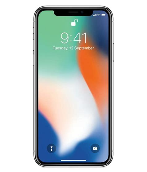 The iphone x display has rounded corners. iPhone Apple iPhone X ( 64GB , 3 GB ) Silver Mobile Phones ...