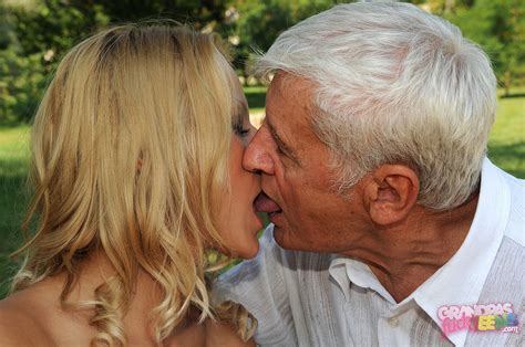 Grandpa loves them young and hot. Nasty teen Cherry Kiss getting fucked by old man - My ...