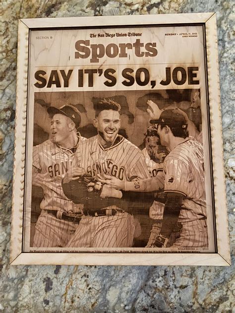 Joe Musgrove No Hitter San Diego Union Tribune Cover | Etsy