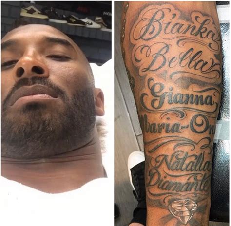 Vanessa bryant got tattoos for kobe and gianna after their death in a tragic helicopter crash in january. Vanessa Bryant Face Tattoo - Tattoo Ideas