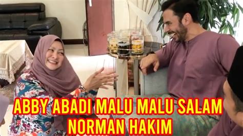 Biarlah bekas suami buat begitu. Abby Abadi Malu Malu Salam Hari Raya Dengan Bekas Suami ...