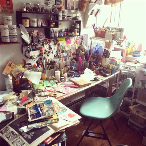 Every artist needs a great desk to get their work done. Think Process, Not Product : Photo, lol-this is how my art ...