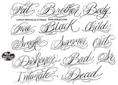 Gangster fonts tattoo cursive alphabet graffiti calligraphy letras font lettering script gangsta chicano tattoos letra tatuajes abecedario fancy cursivas handwriting. 8 Gangster Cursive Fonts Images - Gangster Cursive Tattoo ...